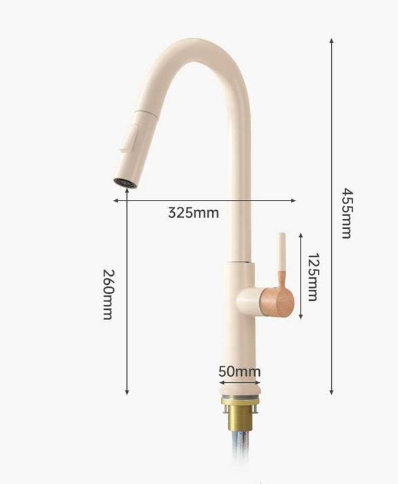 Смесител за кухненска мивка серия Scandinavian W134