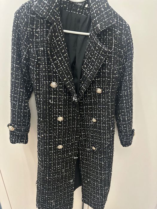 Палто букле черно