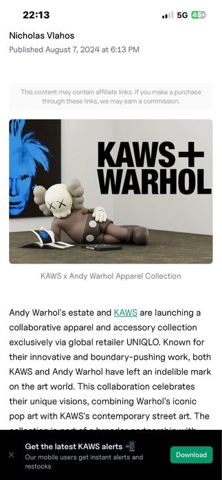 KAWS X Uniqlo X Andy Warhol - НОВО преходно яке ХЛ размер