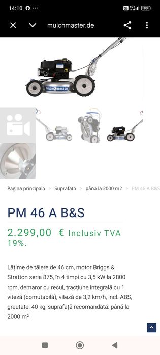 Briggs &Stratton Mulchmaster PM46A