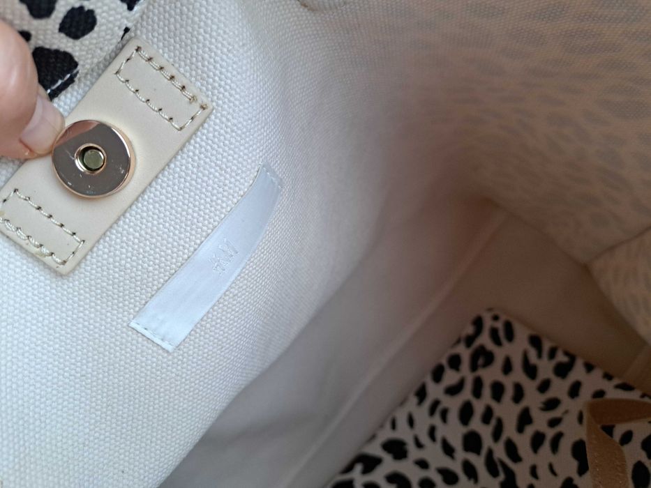 дамска чанта,H & M Нова!голяма текстилна торба,плажна чанта