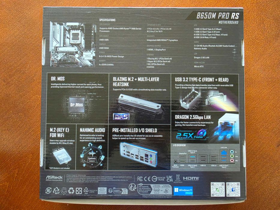 AMD Ryzen 7950X + ASRock B650 Pro RS + Deepcool Thermal Guard