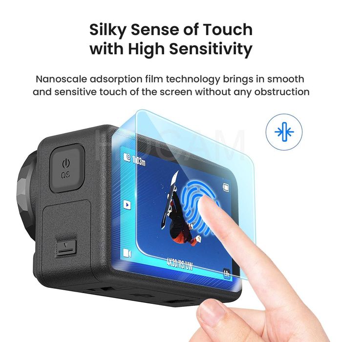 Стъклени протектори за DJI Osmo Action 5 Pro - 3бр.