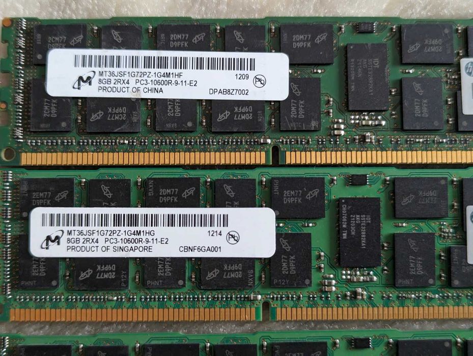 RAM Memorii Server (ECC) DDR3, intel XEON cpu