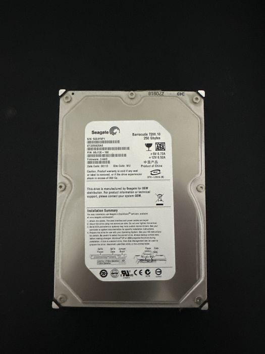 HDD Seagate 250gb