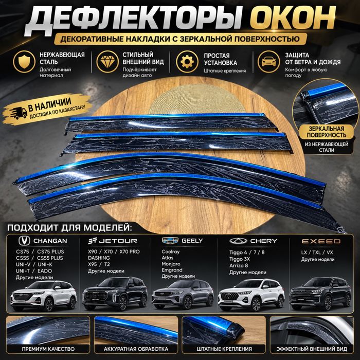 Дефлекторы на окна, ветровики