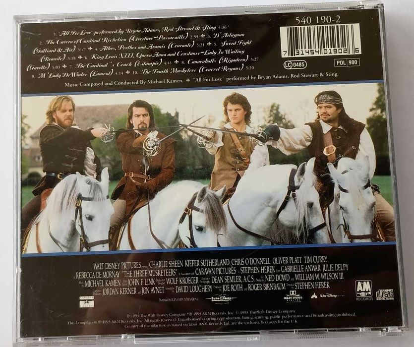 CD Original muzica de film - Cei trei muschetari