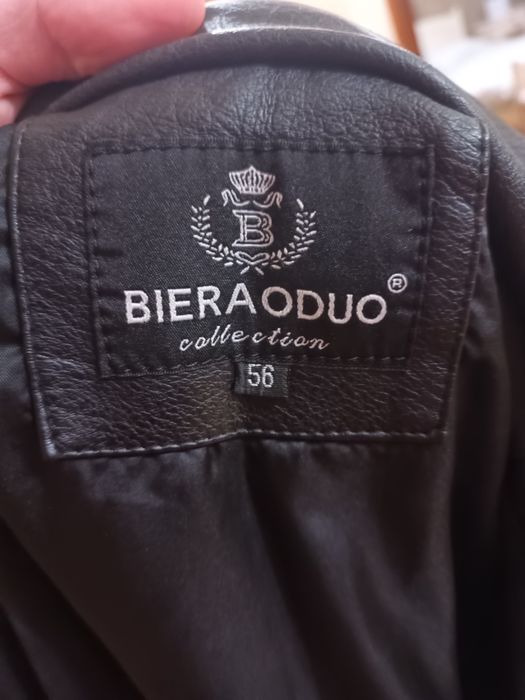 Мужская кожаная куртка BIERA DUO, размер 56