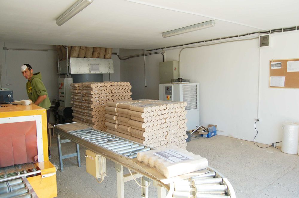 Presa de brichete de rumegus