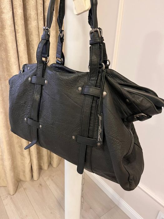 Сумка Mango из натуральной кожи