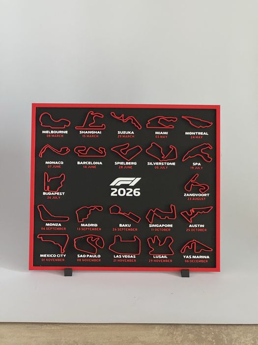 Harta formula 1 2026