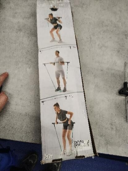 Kit 1 Bară și 2 elastice Bodybuilding 15 - produs resigilat Decathlon