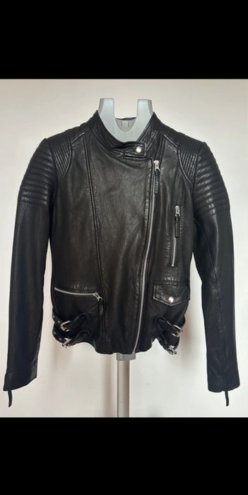Geacă biker piele naturală MDK Copenhagen noua cu etichetă marimea 36
