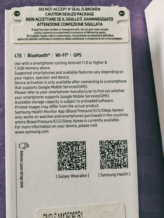 Samsung Watch 7, LTE, 44mm, in garantie
