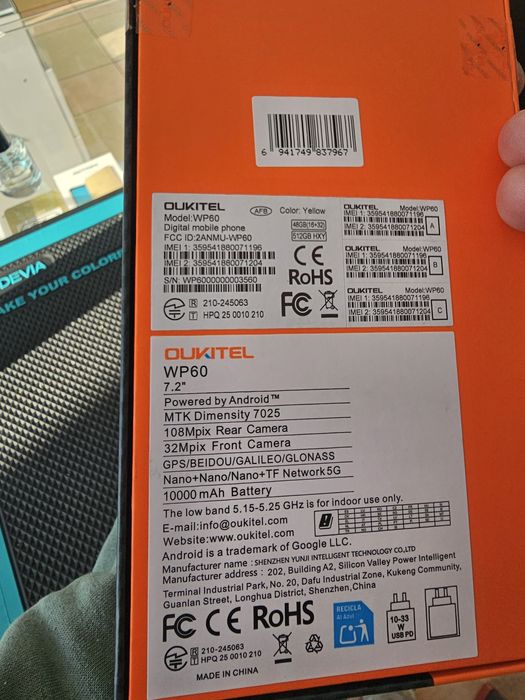 Oukitel WP 60, 16/512 GB, Nou, 2 ani garanție
