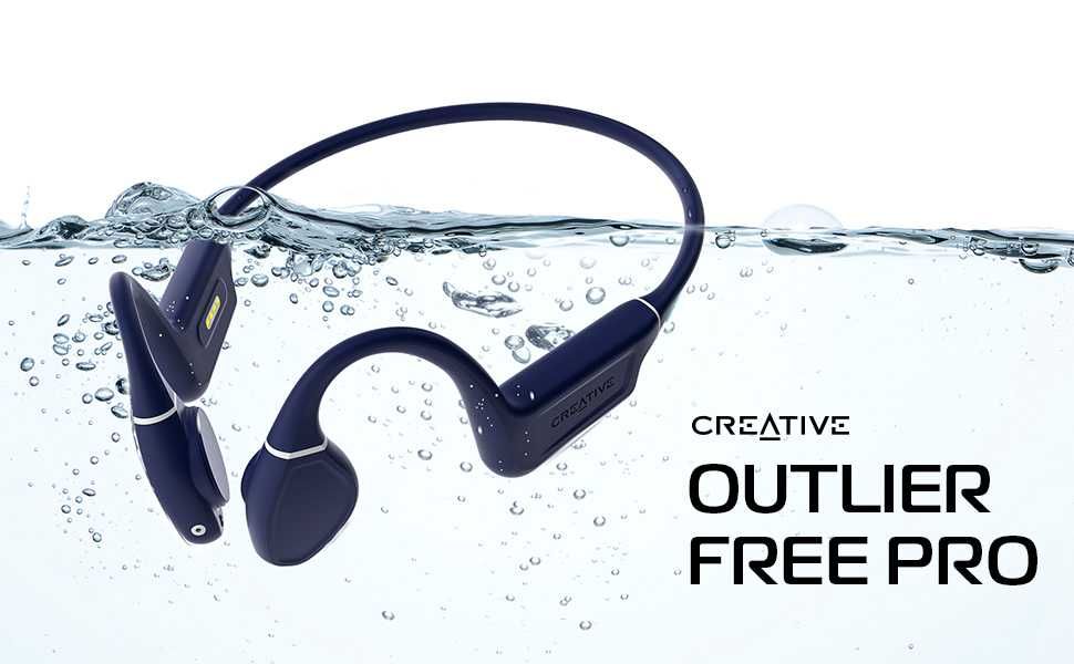 Creative Outlier Free Pro, IPX8 Водоустойчиви - подходящи за плуване
