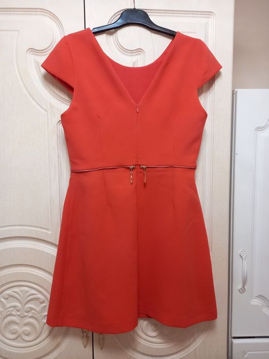 Турецкое платье 2v 1 цвет корал