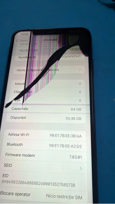 Placa de baza iphone xs max 64gb face id functional