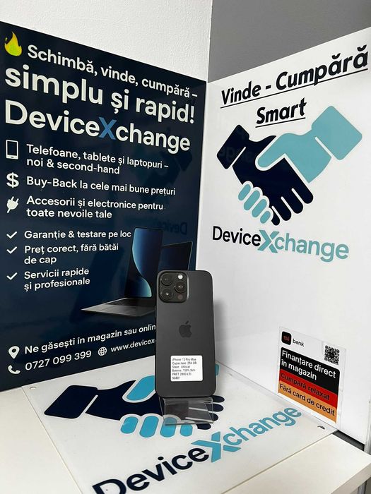 iPhone 15 Pro Max 256 100%  * Garantie *Buy Back * deviceXchange