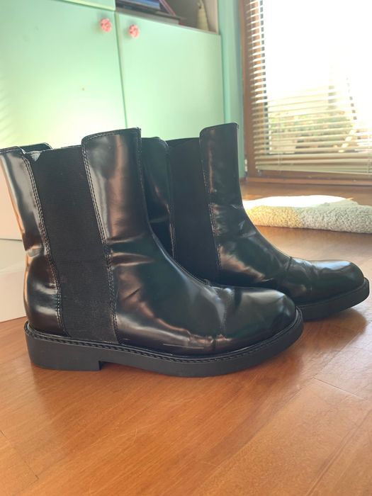 Кожени боти Calvin Klein