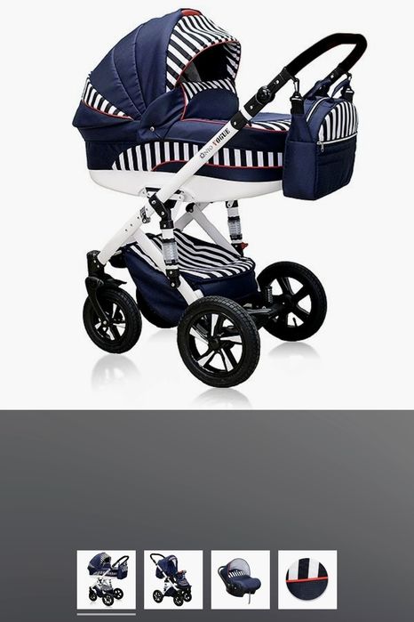 Бебешка количка VOGUE BLUE MARINE - NIO