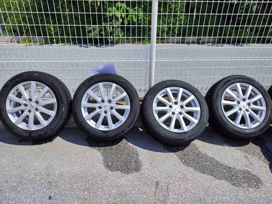317 - 4бр. Алуминиеви джанти 16'' 5Х108 с гуми 205/55R16 Opel