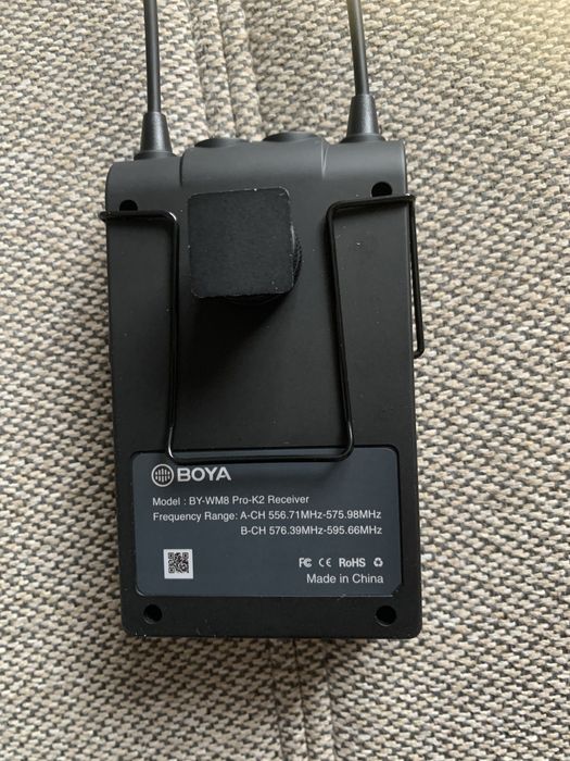 Sistem de microfon wireless dual UHF Boya BY-WM8 Pro-K2