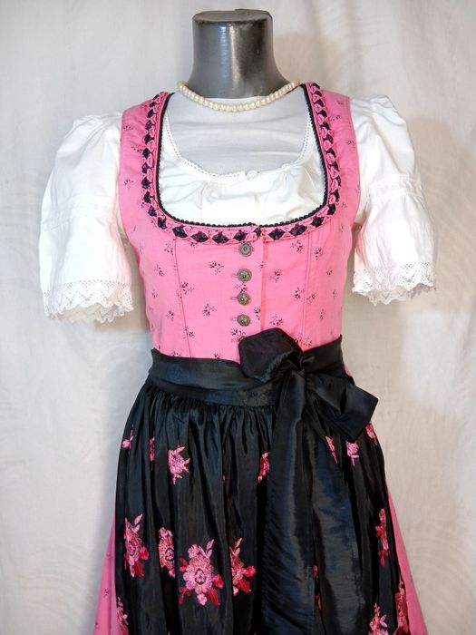 Dirndl Nr 38 rochie bavareză Oktoberfest cu șorț camașa  tiroleza