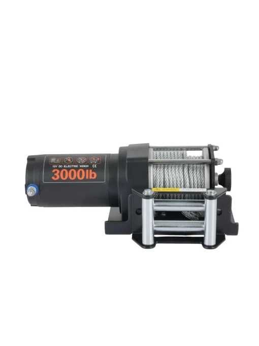 Troliu electric EMD Winch 3000lbs (1361kg), 12V, cablu otel 13m, raport 153:1
