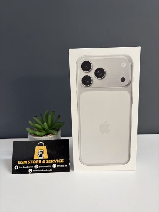 Iphone 17 Pro Max Silver 256Gb Nou Sigilat 2 Ani Garantie Gsm Store&Service