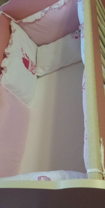 Бебешко легло пълен комплект с матрак и обиколници