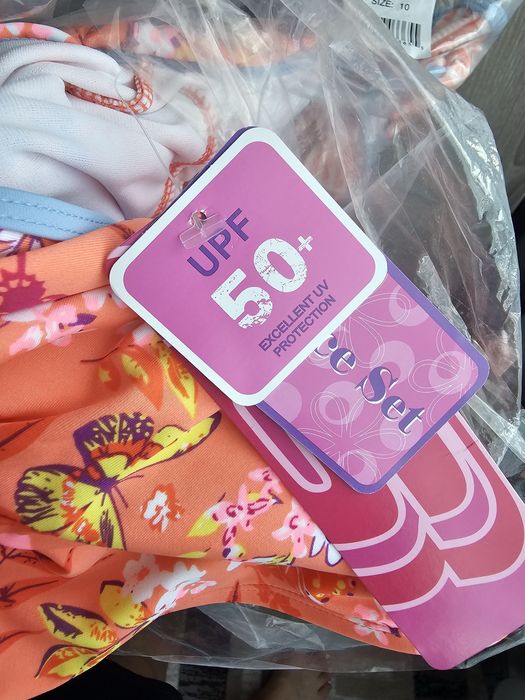 Costum de baie UPF50 fete 8 ani sketchers