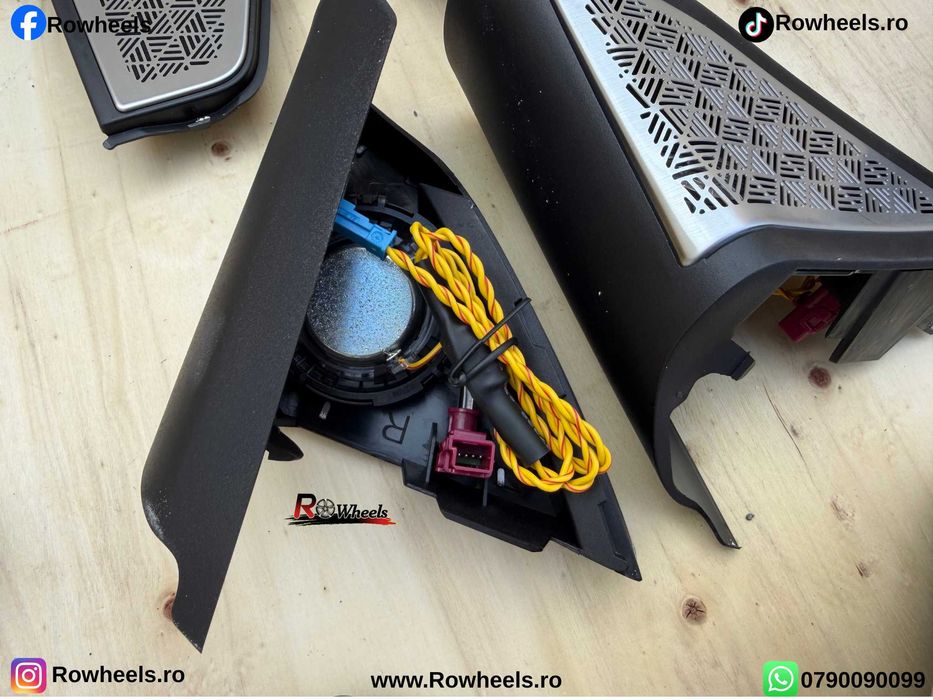 set capace boxe bowers and wilkins BMW seria7 G70 G71 capace interior Bowers & Wilkins BMW G70 set complet BMW G70 plug and play BMW seria7