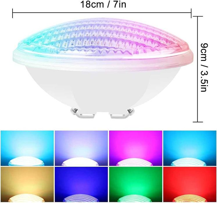 НОВО! RGB LED осветление за басейн – 40W с дистанционно