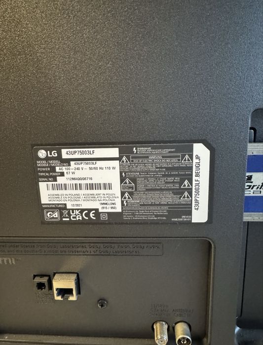 Смарт телевизорLG 43 инча