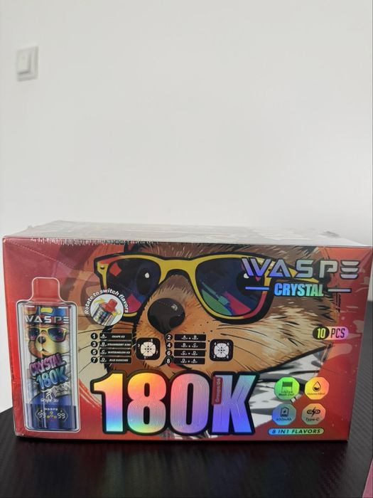 Vape 180.000 puffs cu 4 arome mixabile, redbull, El Tigre