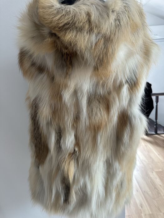 Vesta blana naturala vulpe