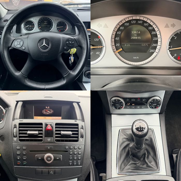 Mercedes C200, 2008, 2.2 Diesel, RATE CU BULETINUL,  AVANS 0