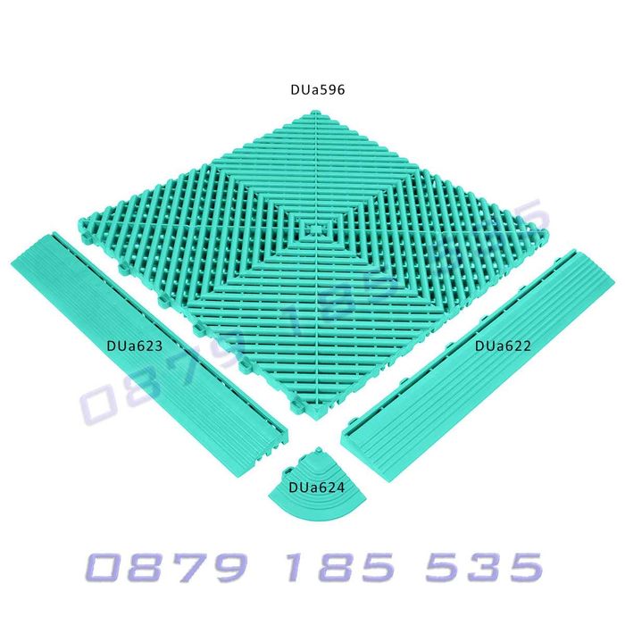 PVC модулна подова настилка гараж квадратна плочка