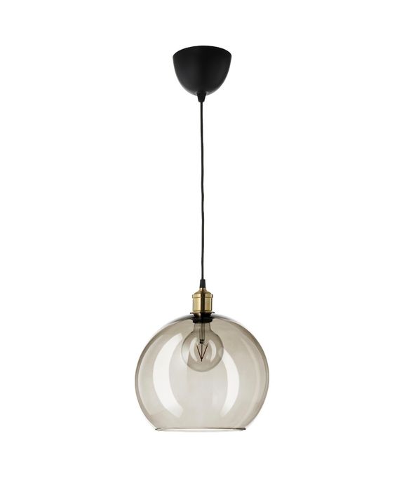 Abajur sticla IKEA JAKOBSYN + set cablaj SUNNEBY