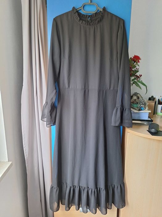 Rochie neagra lunga, marimea 42