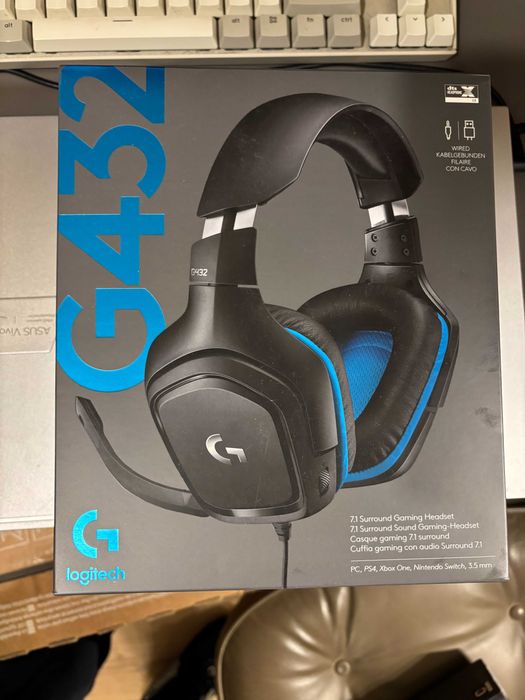 Logitec G432 слушалки