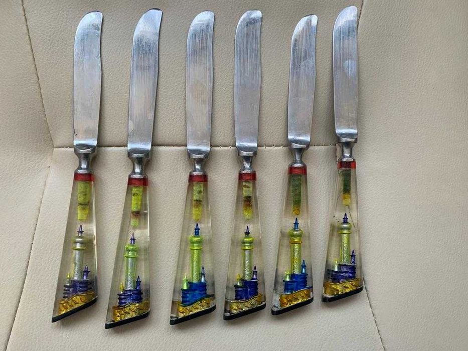 Set 6x cutite masa Art Deco Vintage hadmade 1980 nu Rosenthal Villeroy