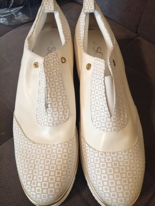 Pantofi Scolaro albi