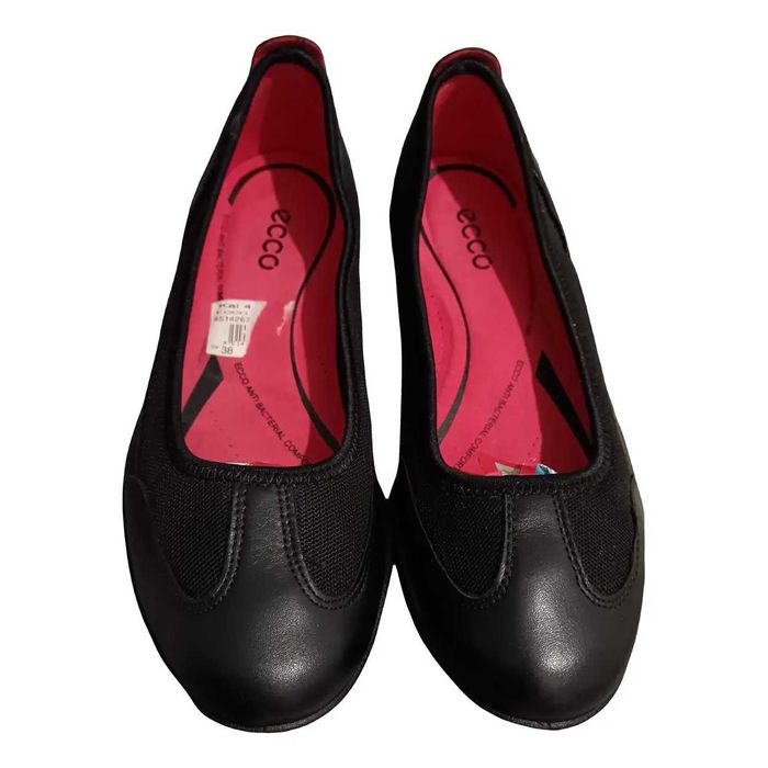 Balerini noi ECCO, piele naturala