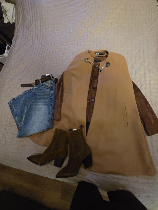 Палто и кожено яке   ZARA XS