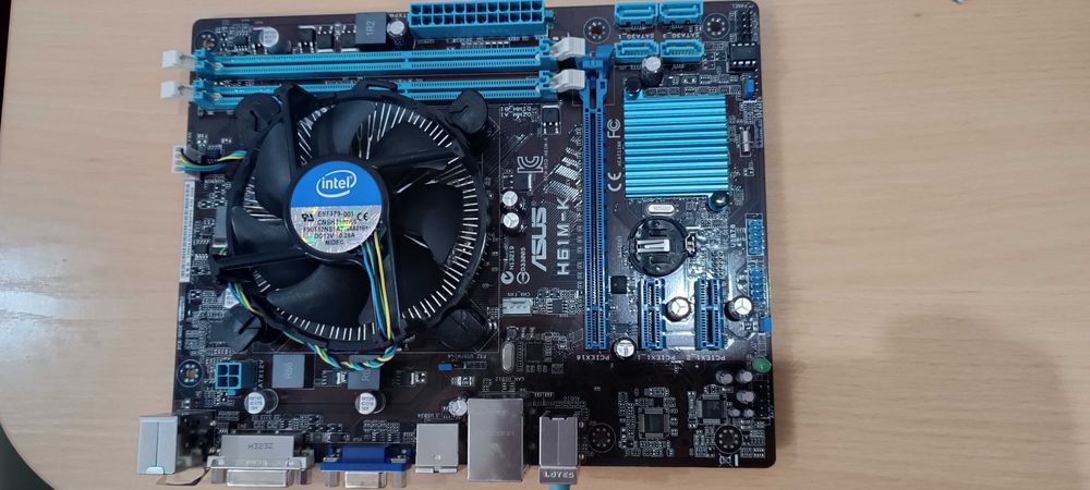 Материнская плата 1155 + проц + кулер