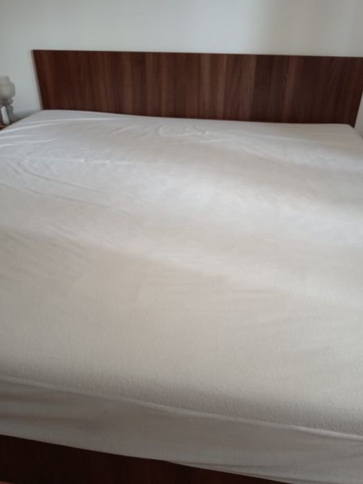 Pat 200x200 cadru+somiera Mobexpert+saltea