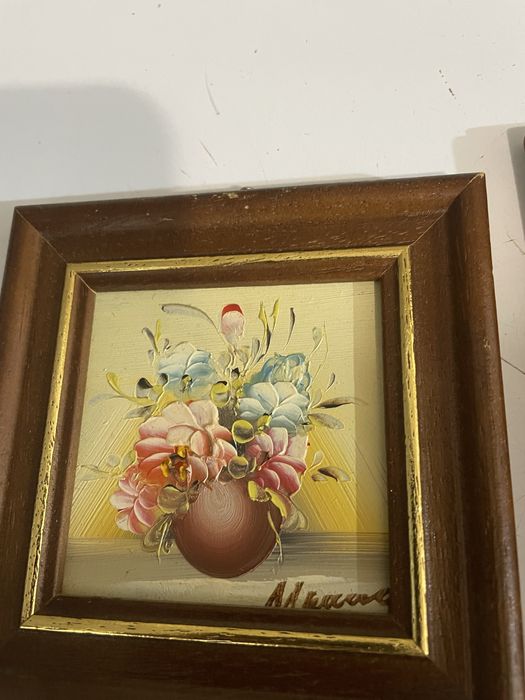 3 бр.рисувани картини-миниатюри