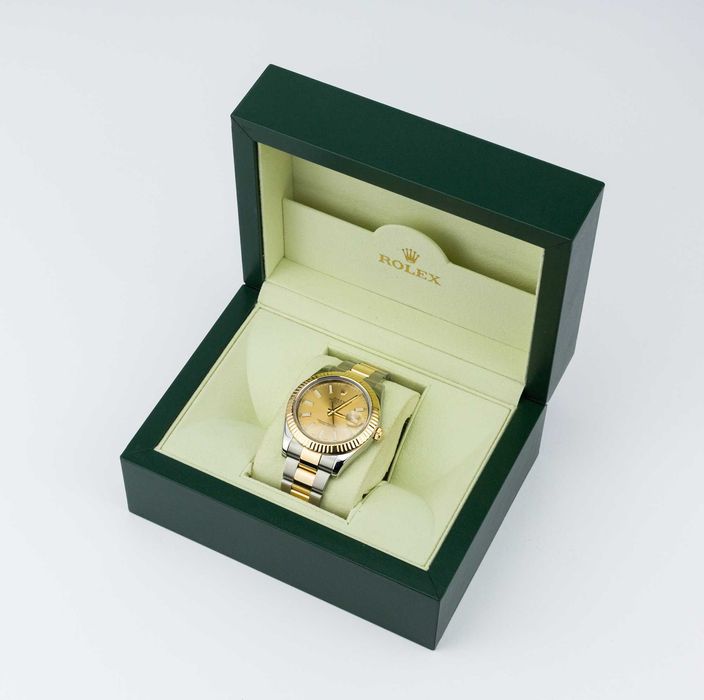 Rolex Datejust II 41mm 116333 Steel & Yellow Gold Champagne  dial